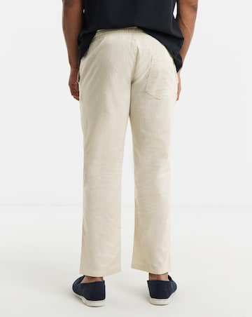 Jack & Jones Karl Breeze Linen Blend Trousers - Natural