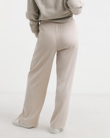 Oatmeal Waffle Wide Leg Joggers