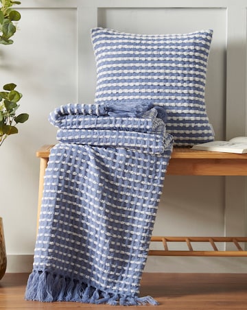 Catherine Lansfield Stab Stitch Filled Cushion