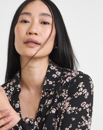 Printed Smock Shirt Dress