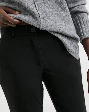 Black Tailored Bootcut Trousers with stretch