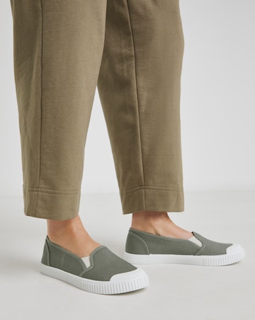 Simply Be Dalton Slip On Plimsole Trainers - Standard Fit (D)