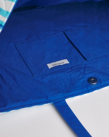 Blue Printed Quilt Oversized Tote Bag