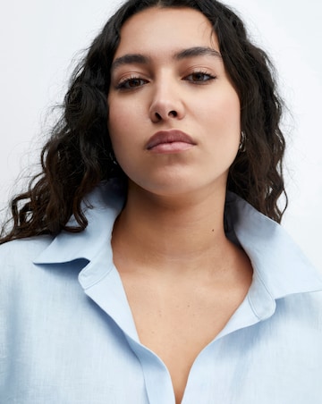 Mango Pure Linen Button Up Shirt
