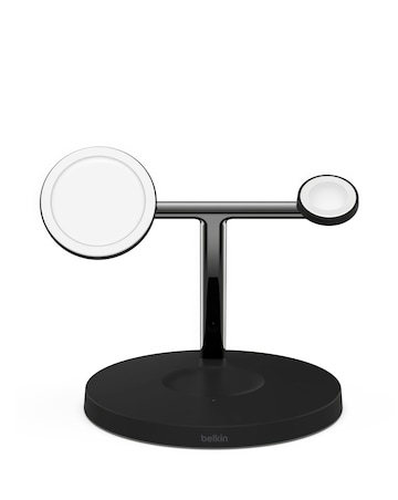 Belkin BoostCharge Pro 3-in-1 Wireless Charger w MagSafe Charging 15W Black