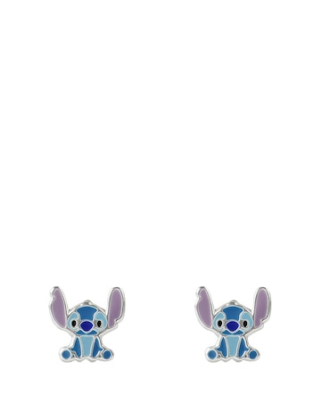 Disney Stitch Sterling Silver Enamel Stud Earrings