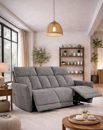 Aspire Ashford Fabric Recliner 3 Seater