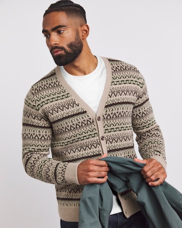 Neutral Fairisle Cardigan