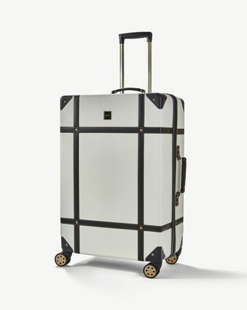 Rock Vintage Large Suitcase - Cream