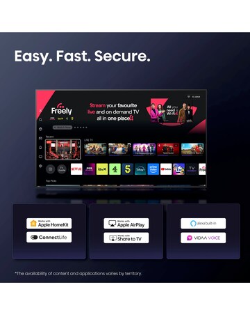 Hisense 40A4QTUK 40in Full HD LED Smart TV with Freely