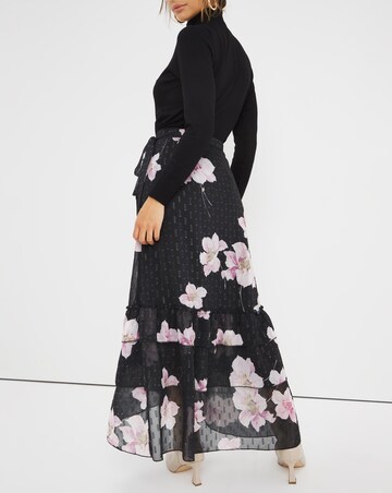 Joanna Hope Floral Wrap Skirt