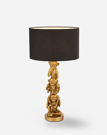 Stacked Monkey Table Lamp