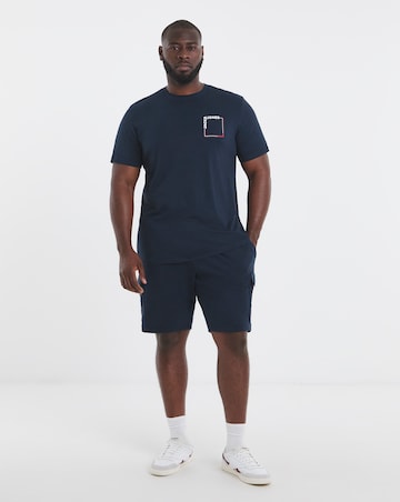 Jack & Jones Verner T-Shirt & Short Set - Navy