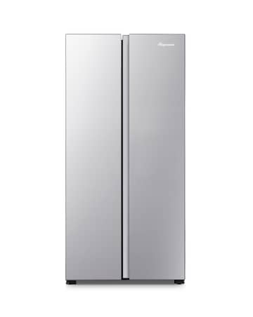Fridgemaster MS83430ES 80cm American Fridge Freezer - Silver