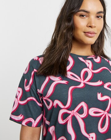 Simply Be (2 Pack) Value Legging Pyjama Sets Bow Print