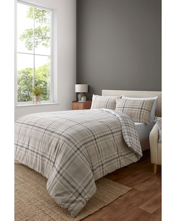 Catherine Lansfield Kelso Check Duvet Cover Set