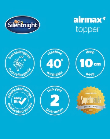 Silentnight Airmax 1000 Mattress Topper 10cm