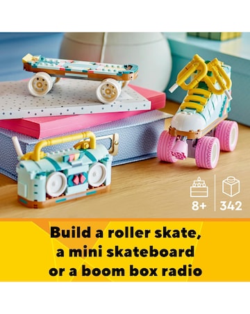 LEGO Creator 3in1 Retro Roller Skate & Toy Skateboard 31148