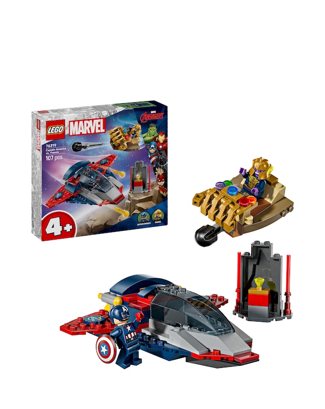 LEGO Marvel Captain America vs. Thanos, Super Hero Building Toy 76319