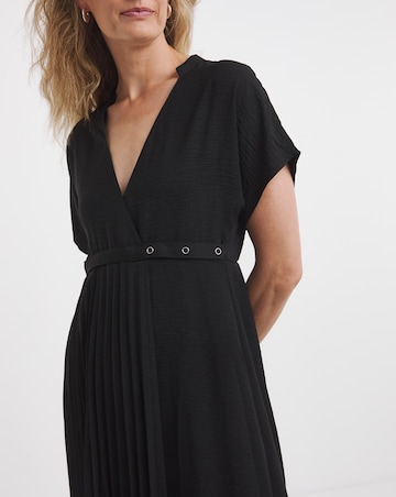 Kilt Pleated Wrap Dress