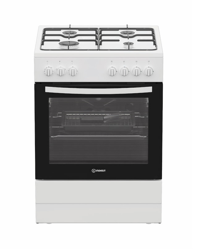Indesit I6G3PMW/UK 60cm Gas Single Cooker - White
