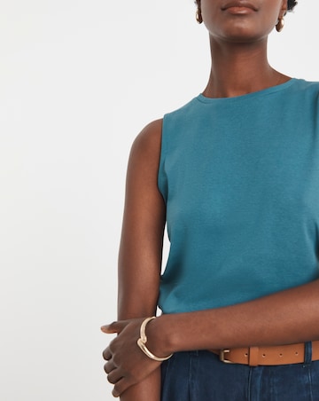 Pure Cotton Indigo Tank Vest