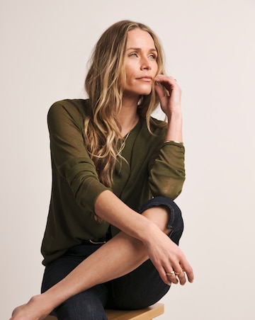 Anthology Olive Sheer Cardigan