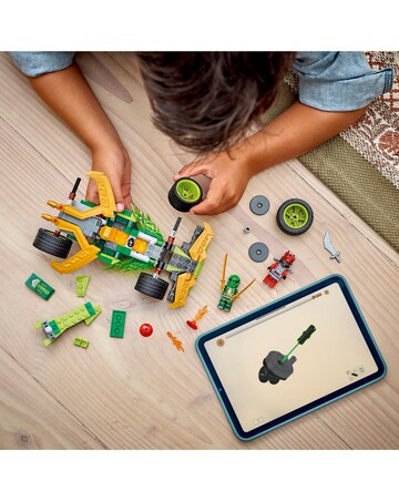 LEGO NINJAGO Lloyd's Pull-Back Race Car Toy Pretend Play Building Kit 71828