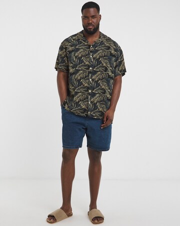 Jack & Jones Jeff Print Resort Shirt - Black