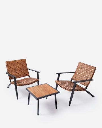 Roma Lounge Bistro Set Brown