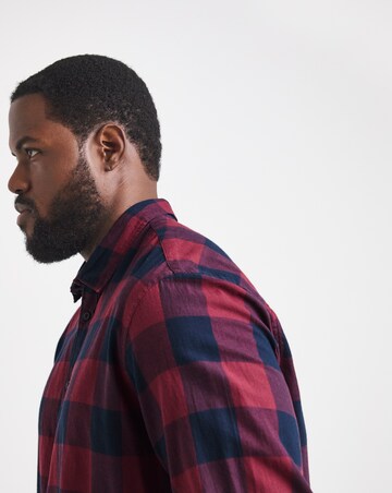 Jack & Jones Gingham Check Shirt - Port/Navy