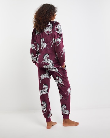 Supersoft Zebra Fleece Twosie