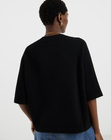 Black Short Sleeve Jumper