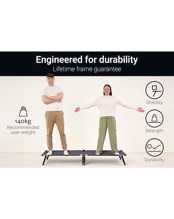 Jay-Be Lite Folding Bed with Mattress - Single