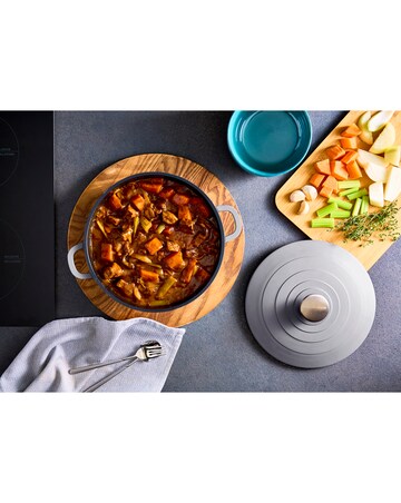 Morphy Richards Cast Aluminium 24cm Grey Casserole Dish