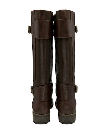 Lotus Brandi Knee High Buckle Boot Standard Fit