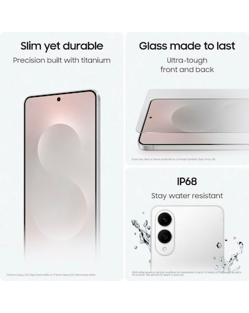 Samsung Galaxy S25 Edge 256GB - Titanium Silver