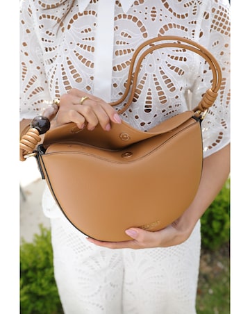 Luella Grey  Cora Camel Saddle Crossbody