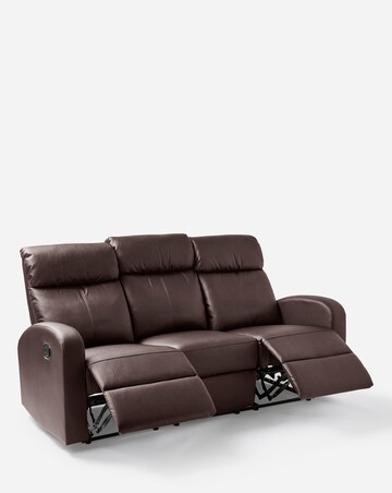 Ramsey Faux Leather Recliner 3 Seater Sofa