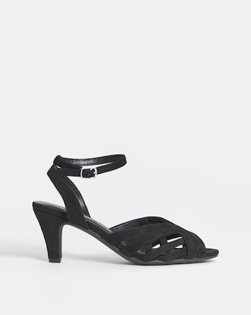 Jamie T Bar Heeled Sandals - Wide Fit (E)