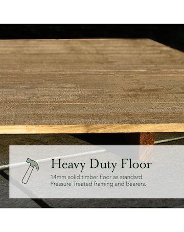 Forest 4LIFE Pent Summerhouse 8x6 - Double Door - 4 Window (Home Delivery)