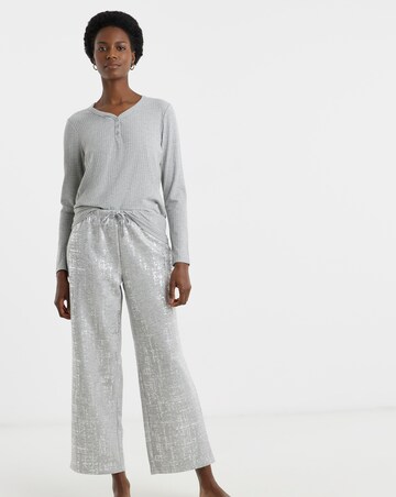 Henley Top Foil Print Lounge Set