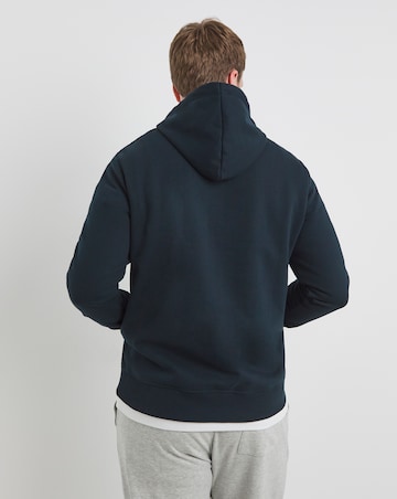 Overhead Hoodie Extra Long Length- Navy