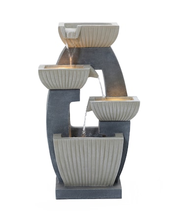 Charles Bentley 4 Tier Ridged Cascading Bowls Water Feature