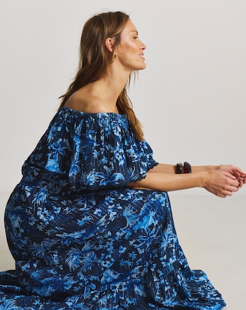 Figleaves Lisbon Bardot Maxi Beach Dress