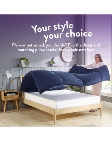 Slumberdown Coverless Comfort Embossed Herringbone 10.5 Tog Duvet