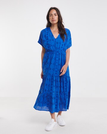 Pure Cotton Broderie Smock Dress