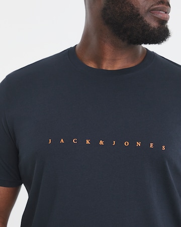 Jack & Jones Star Logo T-Shirt - Navy