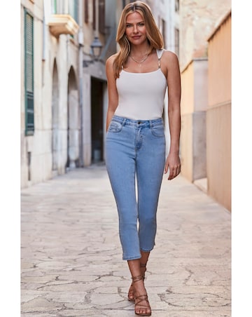 Sosandar Bead Detail Strappy Knit Top