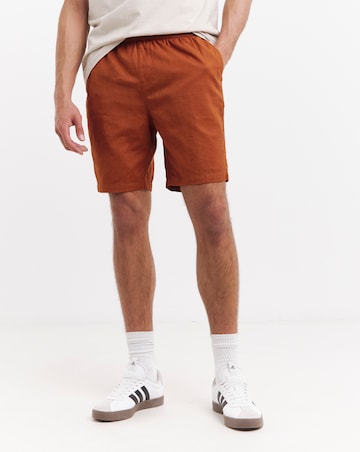 Linen Blend Elasticated Drawcord Short